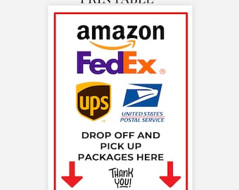 Printable Delivery Drop Off Sign, Please Place Packages Here PDF, Porch delivery Sign, Printable Drop Sign, Package Sign Pdf Office Delivery