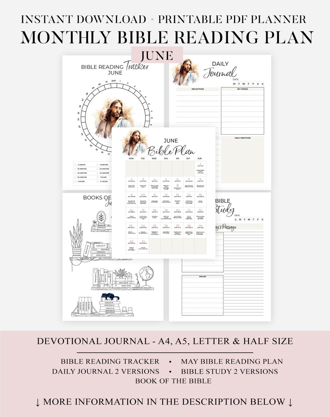 Prayer Journal Printable Bible Study Planner Faith Based Bible Study ...