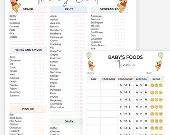 Lista imprimible de alimentos para bebés, Primeros alimentos, Alimentos saludables para bebés, Alimentación complementaria a demanda, Guía de nutrición infantil, Planificador de comidas a color (PDF), Mamá primeriza