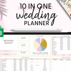 Wedding Planning Spreadsheet Google Sheets Wedding Checklist Wedding Budget Spreadsheet Wedding To Do Timeline Guest List Wedding Template