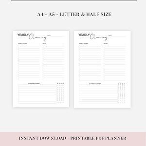 Ultimate cleaning schedule bundle printable Cleaning Planner Bundle Weekly Monthly Yearly Cleaning Checklist Declutter Family Chore Chart image 15