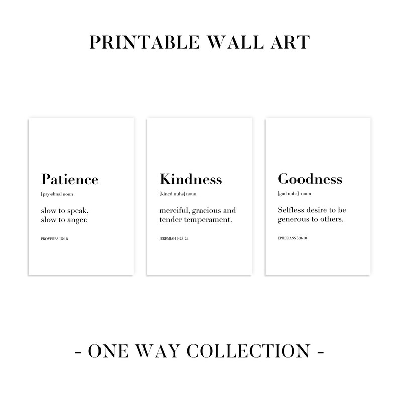 Fruit of the Spirit Wall Art Fruits of the Spirit Prints Etsy