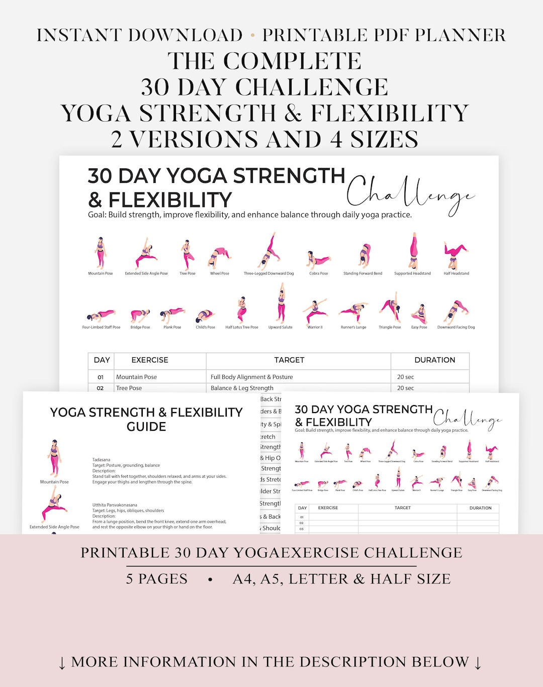 30 Day Challenge Wall Pilates Workout, Wall Exercise for Women, Flat ...