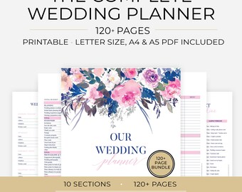 Wedding Planner Printable, Printable Wedding Planner Pages, Wedding Plan Bundle, Wedding Planning Book, Wedding Planner PDF A4A5 Letter Size