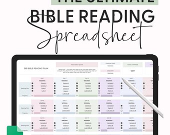 Chronological Bible Reading Plan Printable Bible Tracker One Year Bible Plan Daily Devotion For Women Bible Study Download Google Sheets