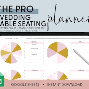 Druckbare Hochzeitstisch Sitzplan Vorlage, Runder Tisch Sitzplan, Event Tisch Sitzordnung, Head Table Sitzordnung