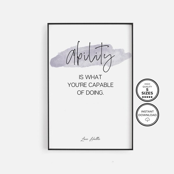 Lou Holtz Quote - Etsy