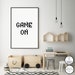 Gaming Wall Art, Game Decor, Printable Gaming Decor, Game On, Gaming ...