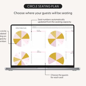 Printable Wedding Table Seating Chart Template, Round Table Seating ...