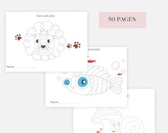 Preschool Shape Tracing, Basic Shape Tracing, Shape Tracing Worksheets, Printable Shape Worksheets, Homeschool Worksheets PDF, Kindergarten