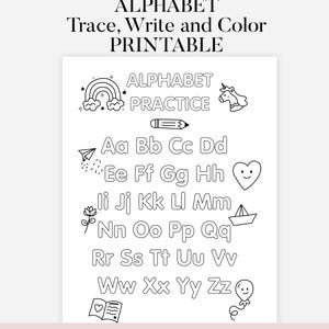 ABC Baby Shower Coloring Book Baby Shower Game Baby&#39;s First Activity Gift Ideas A-Z Alphabet Learning Game Pdf Baby Book PRINTABLE Digital