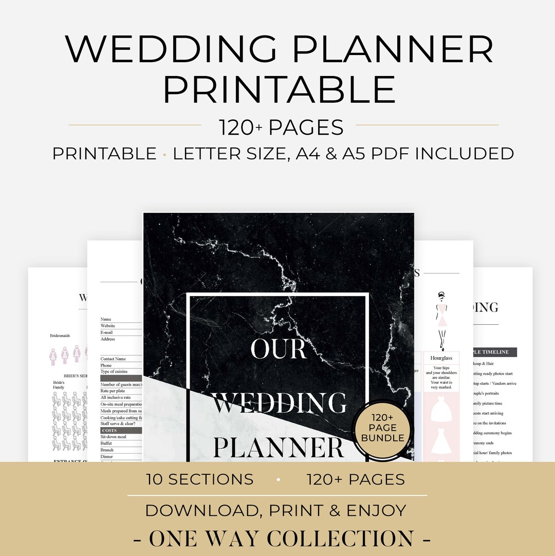 Wedding Planner Printable, Printable Wedding Planner Pages, Wedding
