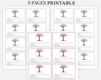 Family Reunion Name Tags Printable, Family Reunion Ideas, Printable Name Badge, Reunion Name tag, Name Tag Stickers, Family Reunion Party