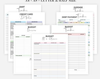 NEUE Haushalts-Planer-Bundle druckbare digitale Haushalts-Journal, Ausgaben, ultimative Haushalts-Planer-Bundle-Buch pdf Haushaltsplaner Binder
