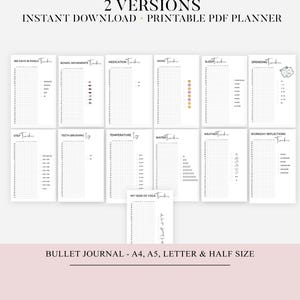 Yearly Trackers Bundle, Spending Tracker, PRINTABLE Journal Page, Spending Log, Finance Tracker, Expense Tracker Money Tracker, Tracker Page