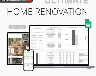 Renovation Tracker Spreadsheet House Renovation Cost Home Renovation Schedule Remodel Budget Planner Template Project Estimate Google Sheets