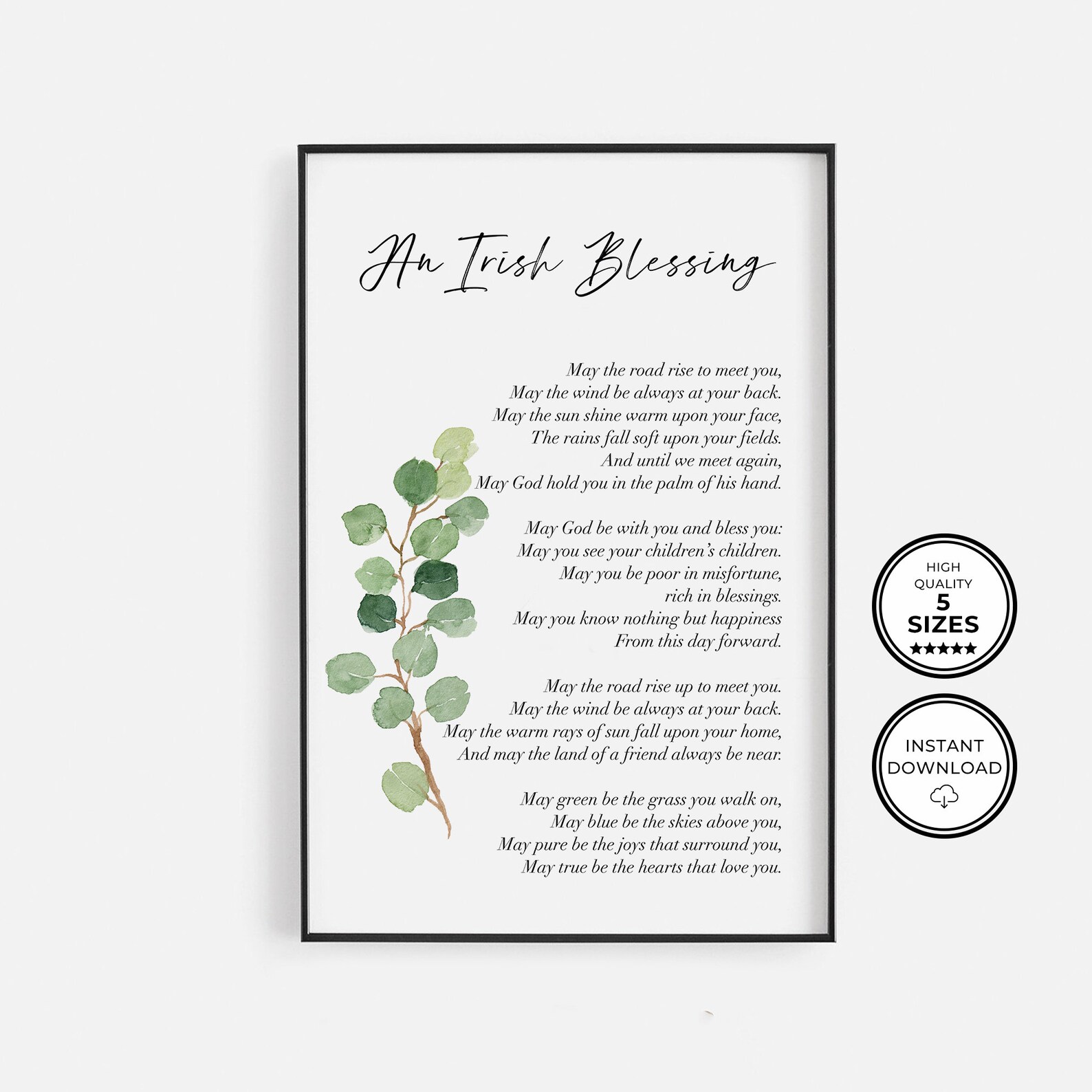 Irish Blessing Sign, Irish Blessing Wall Art, an Ireland Blessing