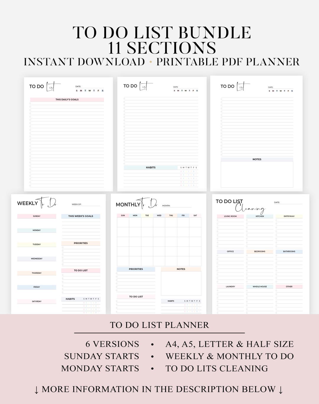 Open Task List Tod List.pdf To Do List Printable Minimal Todo List to Do Checklist Todo List Pdf ...