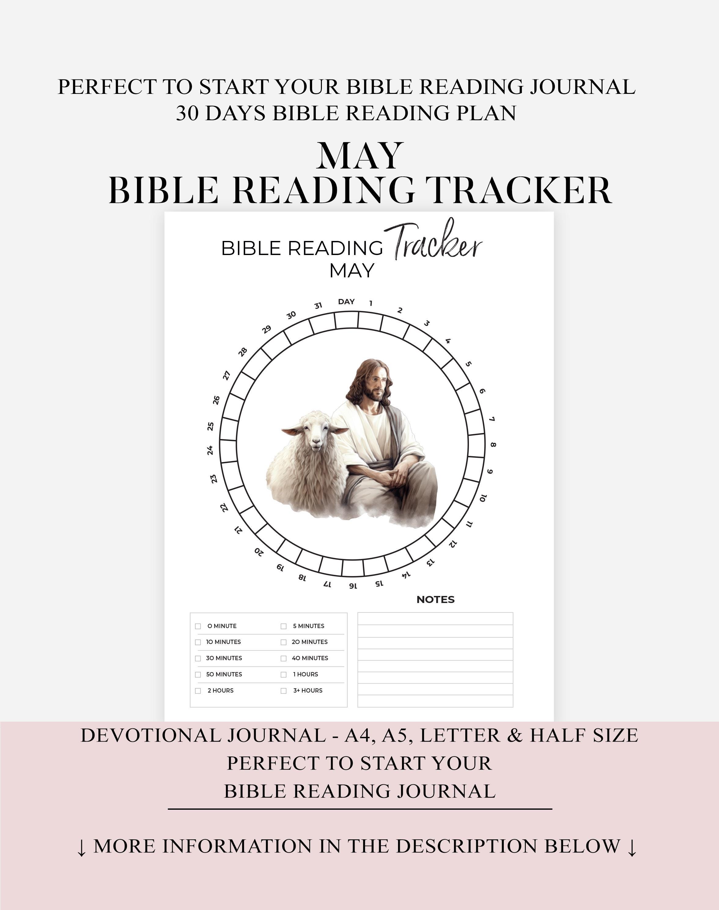 Bible Reading Tracker Printable, Christian Printable Pages, Chapter by ...