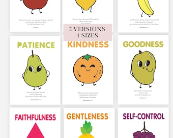 Printable Fruit of the Spirit Mini Book for kids, Fruits of the spirit Sunday School Craft, Christian Preschool Printables