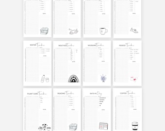Weather Tracker Journal, A Year in Dots, Weather Tracker, A5 Journal Page Printable, Weather Tracker Digital, Weather Journal Printable