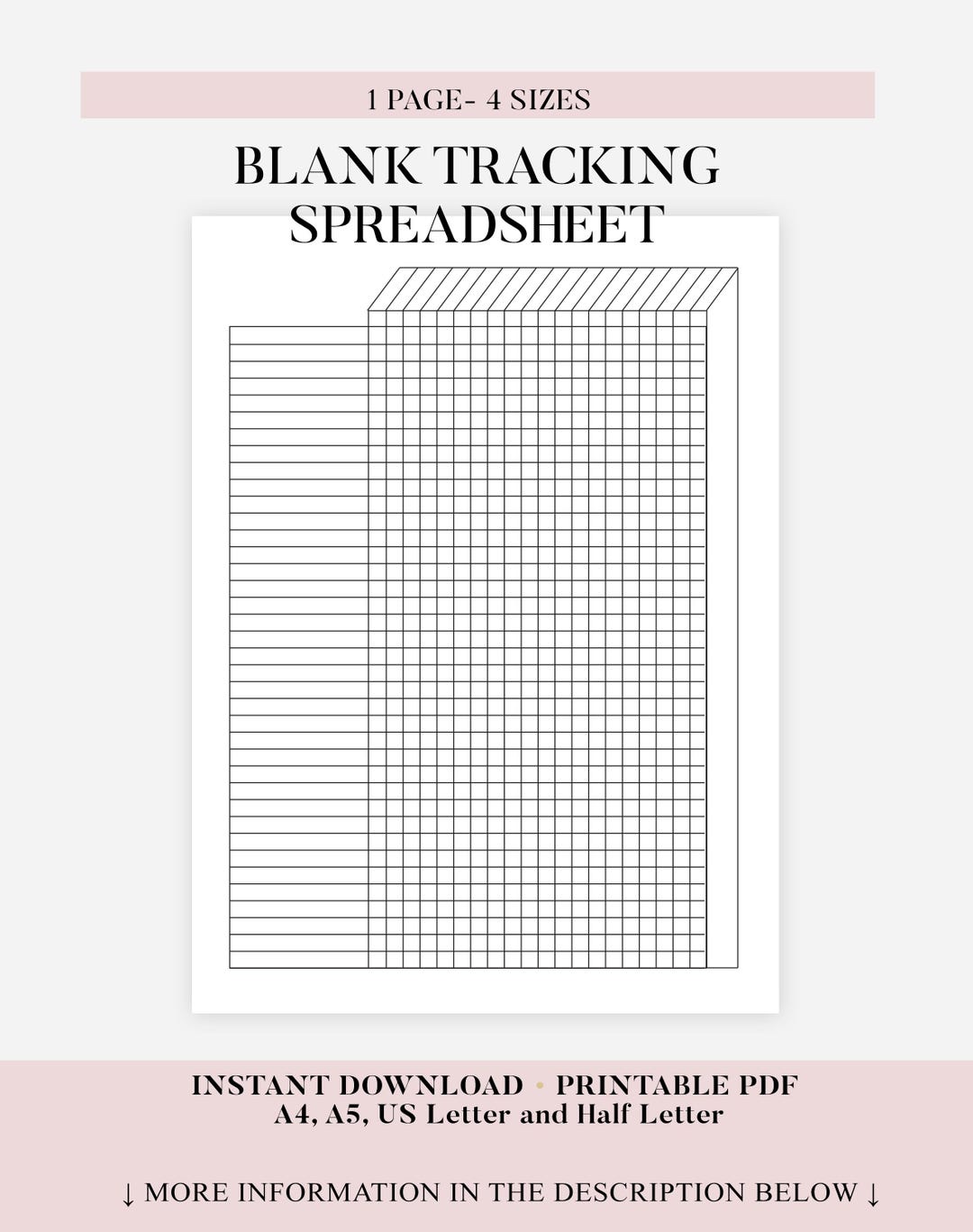 Tracker Cards.pdf Printable Blank Tracker Sheet, Printable Blank Tracking, Blank Tracking ...