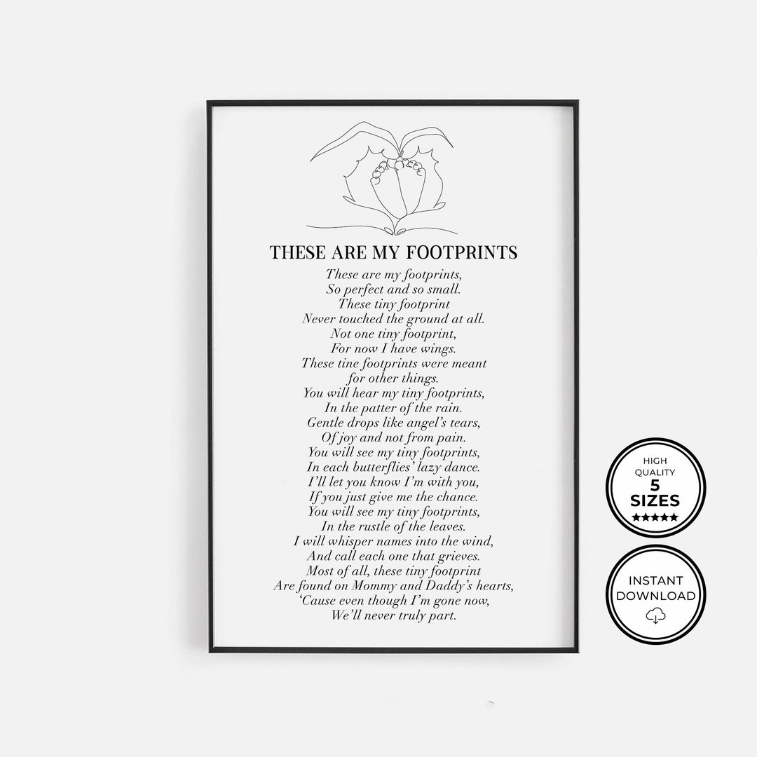 These Are My Footprints Miscarriage Gift For Mom Or Dad Baby Loss these-are-my-footprints-miscarriage-gift-for-mom-or-dad-baby-loss