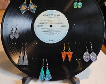 Vinyl Creations - Vinyl Record Earring holder
