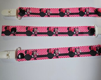 Dummy Clip / Saver minnie mouse dummy pacifier clips