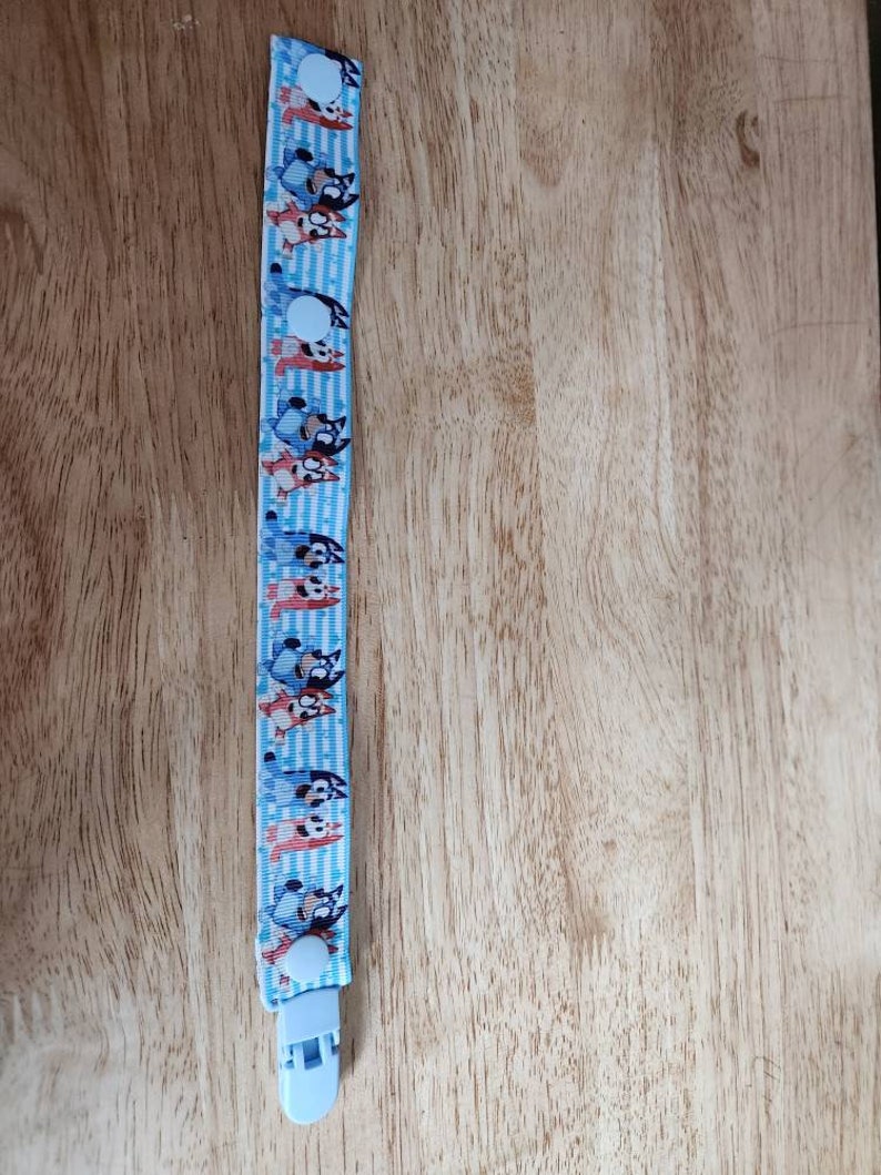 Bluey Dummy Clip blue Pops Etsy