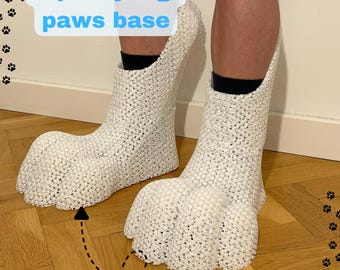 Digitigrade Fursuit Voetenbasis – 3D-geprinte TPU Cosplaypoten (EU 38-50)