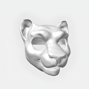 LION cat Fursuit Head Base - Powerful Big Cat Profile with Breathable Nose | Digital Download