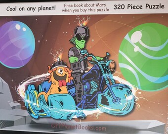 Biker Alien 320 piece puzzle