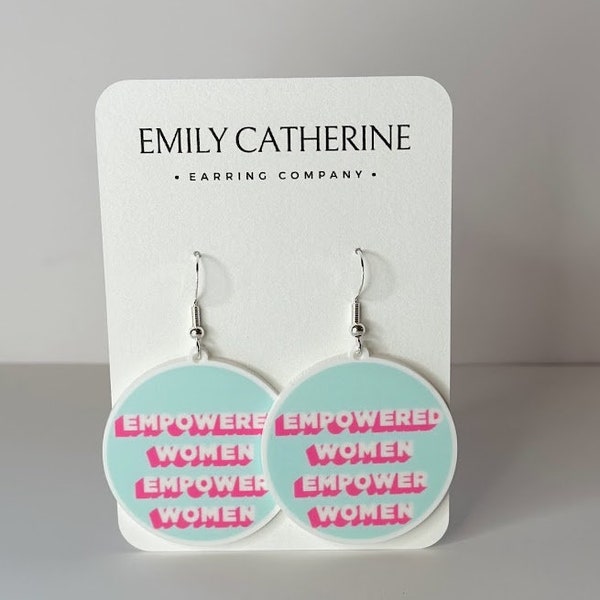 Empowered Women Empower Women Earrings, Girl Power, Feminist Earrings
