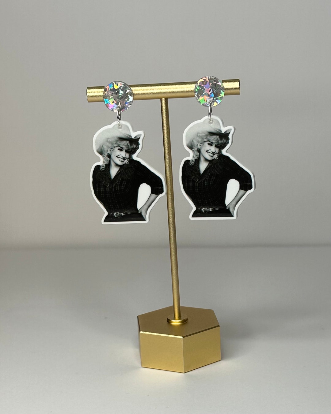 Dolly Parton Earrings Dolly Earrings Dolly Parton Dolly Etsy
