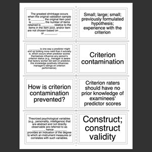 Tarjetas didácticas de construcción de prueba EPPP