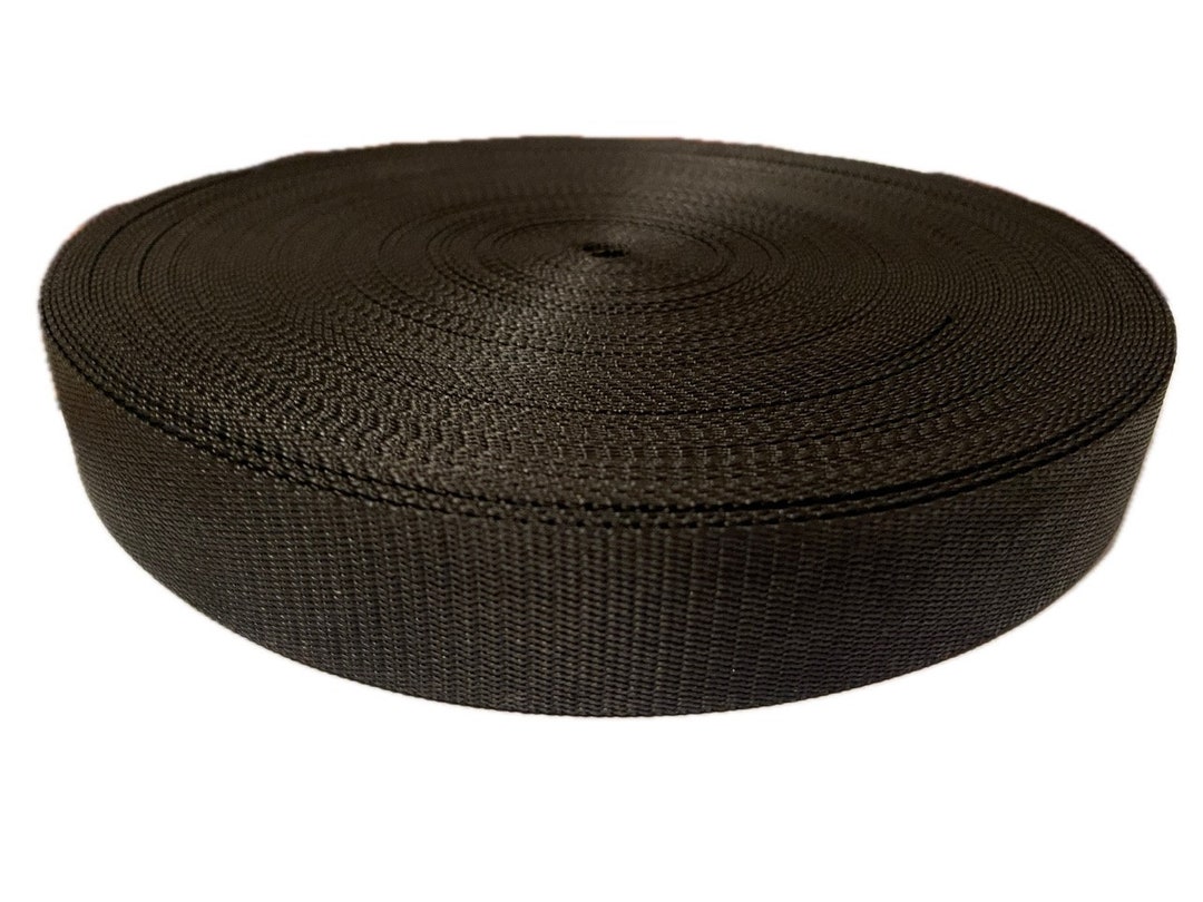 Webbing Rope Approx 10 M UHMPWE Webbing 40 Mm Black, Approx. 3t Breaking Load, Extremely ...