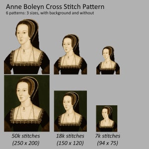 Anne Boleyn Cross Stitch Pattern