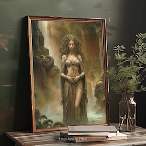 baroque wall art,dark academia print,renaissance art,moody wall art,Baroque Art Prints,Wisdom Of Medusa Gorgon Art Print,Rococo Aesthetic,Greek Mythology,Maximalist Art Decor,Gothic Illustration,Moody Antique Wall Art,Medusa gorgon,caravaggio medusa