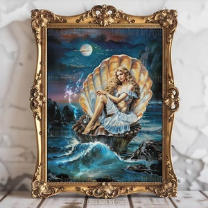 Aphrodite Greek Goddess of Beauty, Divine Feminine Art, Ancient Greece Art, Greek Mythology Print, Aphrodite Painting, Greek Goddess Beauty