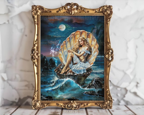 Aphrodite Greek Goddess of Beauty, Divine Feminine Art, Ancient Greece Art, Greek Mythology Print, Aphrodite Painting, Greek Goddess Beauty