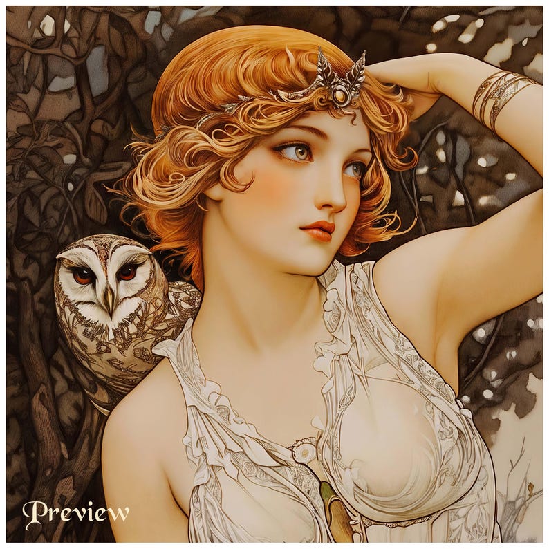 Ancient Greek Mythology Art,Goddess Home Decor,Art Poster Print,warm colored art,artemis wall art,artemis home decor,classical mythology,goddess poster,ancient greek decor,Goddess Of Hunting Artemis Poster,Art Nouveau Print,Divine Feminine Energy