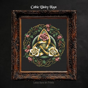Celtic Witch Knot Unity Cross Stitch Pattern Celtic-Inspired Crafts and Artworks for Modern and Traditional Interiors Instant Download
