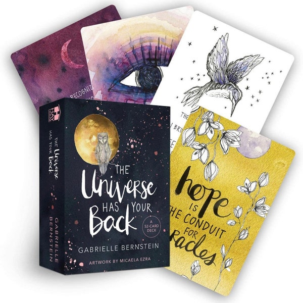 The Universe Has Your Back Oracle Cards, Gabrielle Bernstein Oracle Deck Card, Tarot Card, Divination Tools, Witchcraft, Witchy Gifts, Altar
