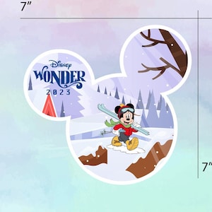 Alaska Cruise Disney Wonder, Alaska Magnet, Disney Cruise Door Magnet, Personalized Alaska Cruise Magnet, Disney Wonder Mickey Alaska Magnet