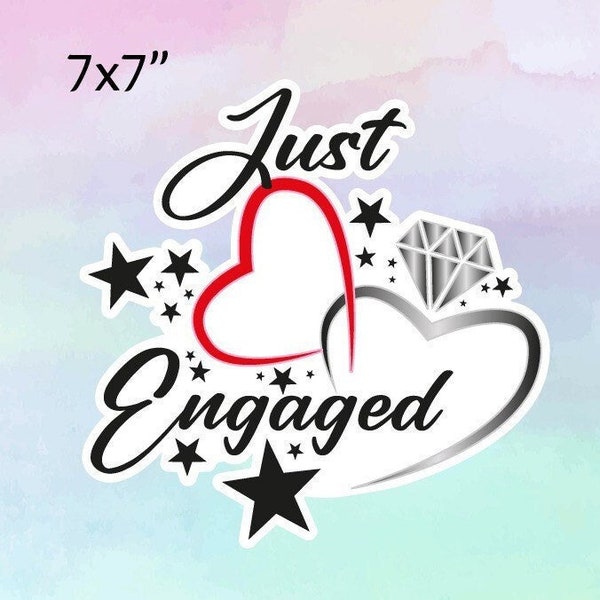 Just Engaged Magnet, Carnival Magnet, Honeymoon Magnet, Wedding Magnet, She said yes, Put a ring on it Gift, Engagement Gift