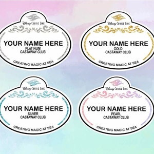 DCL Name Tag, Disney Cruise Magnet, Cast Member Name Tag Magnet, Old Name Tag Magnet, 25 DCL name tag, Castaway Club Member Magnet, DCL Gift