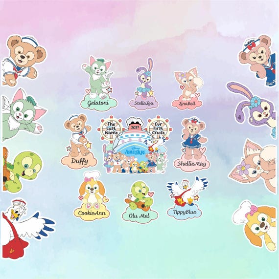Duffy Singapore Disney Cruise Door Magnet, Personalized Sentosa