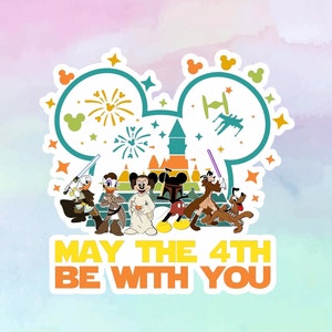 Mickey Head May the 4th be with you Magnet, Disney Characters Star Wars, StarWars Magnet, Star Wars Day, Disney Cruise Door Magnet, Jedi