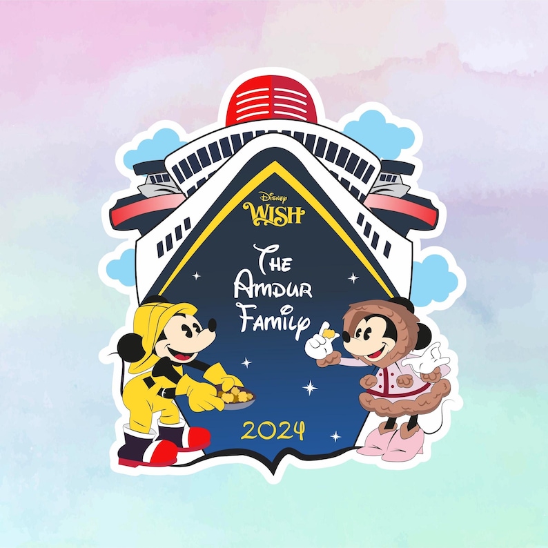 Disney Wonder Alaska Cruise Ship Magnet, Alaska Magnet, Disney Cruise Door Magnet, Disney Cruise Magnet, Disney Wonder Magnet, Cruise Gift Bild 1